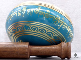 BC118 Bol Chantant Tibétain Mantra Noeud Sans Fin