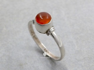 BA646 Bague Argent Massif Onyx. Taille 61