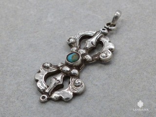 PA605 Pendentif Argent Massif Dorje Vajra