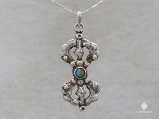 PA605 Pendentif Argent Massif Dorje Vajra