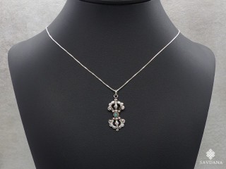 PA605 Pendentif Argent Massif Dorje Vajra