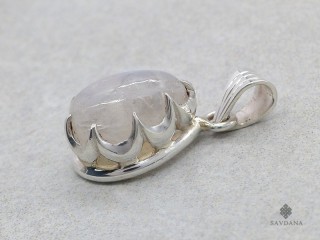 PA637 Pendentif Argent Massif Pierre de Lune