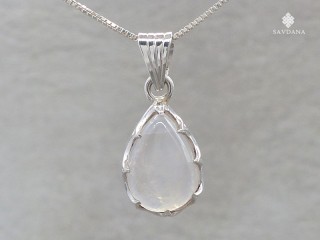 PA637 Pendentif Argent Massif Pierre de Lune