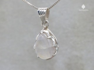 PA637 Pendentif Argent Massif Pierre de Lune