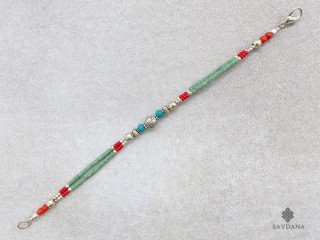BrD404 Bracelet Tibétain 17,5 cm