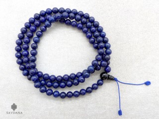 Mala de Prières Tibétain Lapis Lazuli