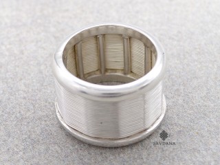 Bague Tibétaine en Argent Massif