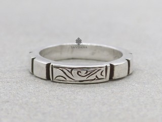 Bague Tibétaine en Argent Massif