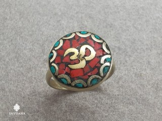 BgD195 Bague Tibétaine Om