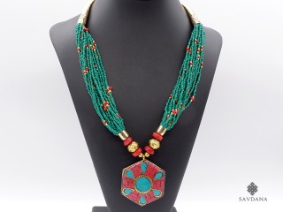 CD202 Collier Tibétain