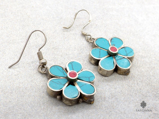 BdOD101 Boucles d’Oreille Tibétaines