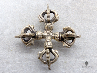 Dorje05 Petit Double dorje/Vajra Tibétain Bouddhiste