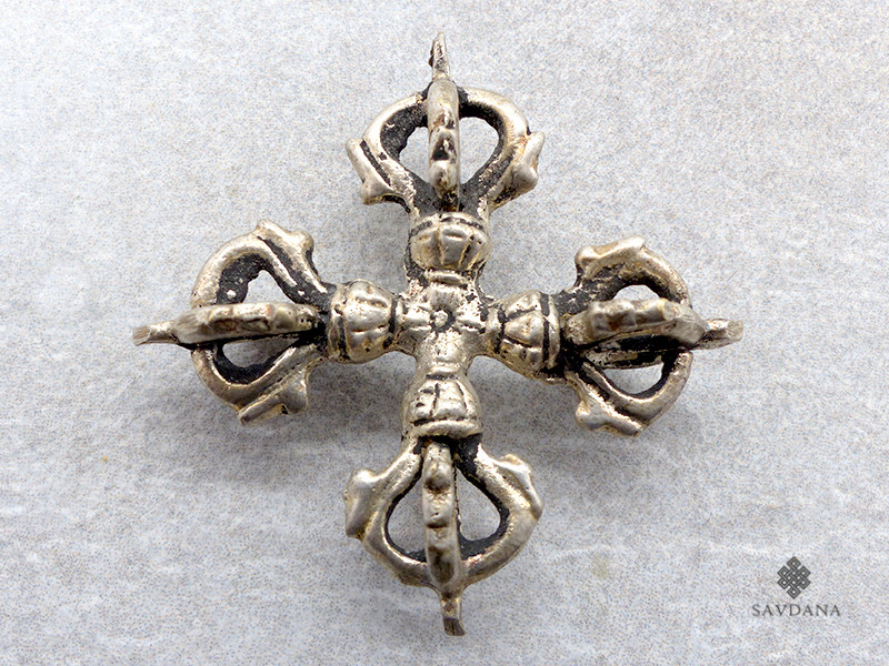 Dorje05 Petit Double dorje/Vajra Tibétain Bouddhiste
