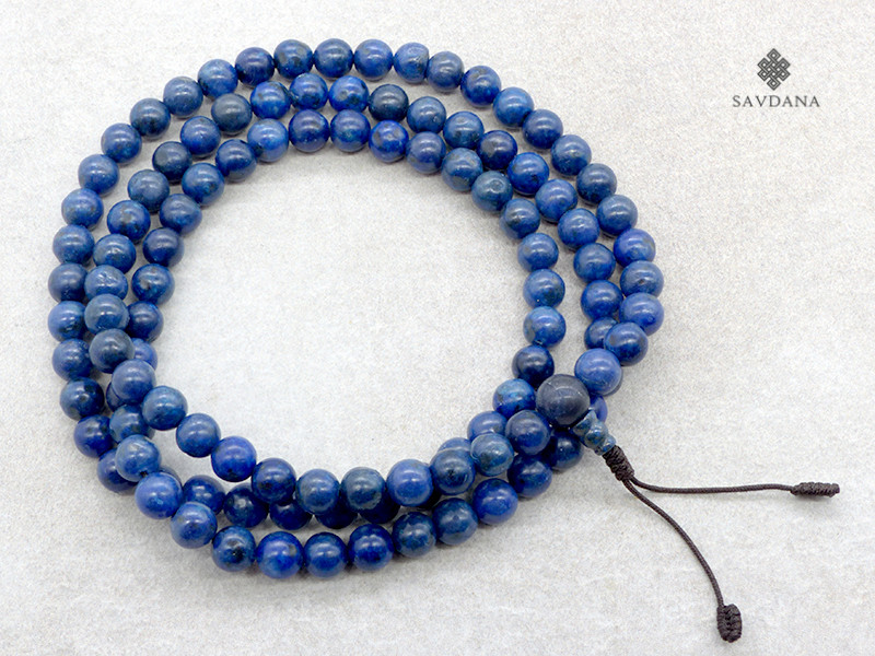Mala de Prières Tibétain Lapis Lazuli