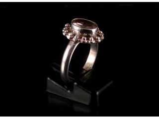 BA190 Bague Argent Massif Améthyste. Taille 61