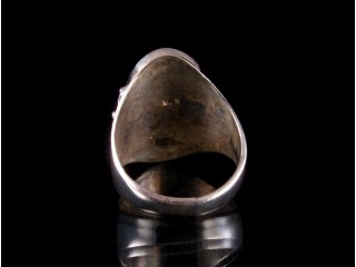 BA133 Bague Argent Massif Quartz. Taille 58