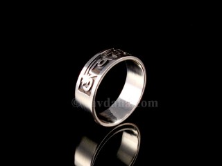 BA287. Bague Tibétaine en Argent Massif Mantra