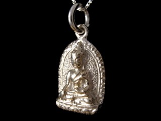 PA441 Pendentif Argent Massif Bouddha