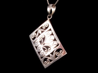 PA288 Pendentif Tibétain Argent Massif