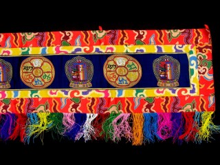 BB86 Bannière Tibétaine Astamangala Kalachakra