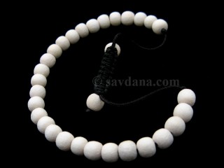 BrMala358 Bracelet Mala de Prières Tibétain Bois. 21 cm