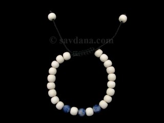 BrMalaEnfant02 Bracelet Mala Bois Sodalite. 14 cm