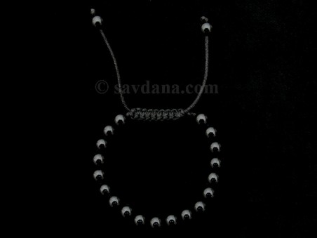 BrMalaEnfant08 Bracelet Mala Onyx. 13 cm