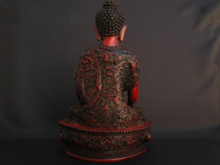 St74 Statue Bouddha Dragon
