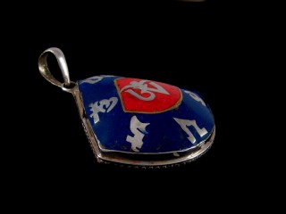 PA318 Pendentif Argent Massif Mantra Om