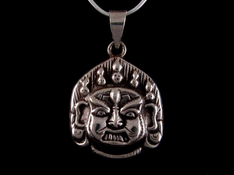 PA329 Pendentif Argent Massif Bhairab