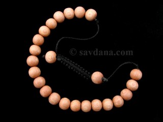 BrMala357 Bracelet Mala de Prières Tibétain Bois. 23 cm