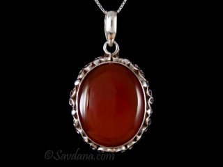 PA512 Pendentif Argent Massif Onyx
