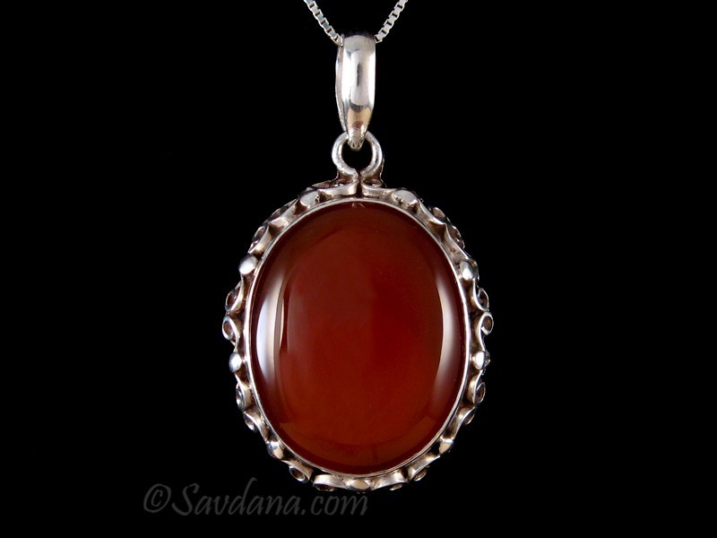 PA512 Pendentif Argent Massif Onyx