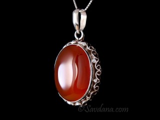 PA512 Pendentif Argent Massif Onyx