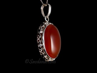 PA512 Pendentif Argent Massif Onyx