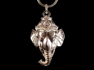 PA325 Pendentif Argent Massif Ganesh
