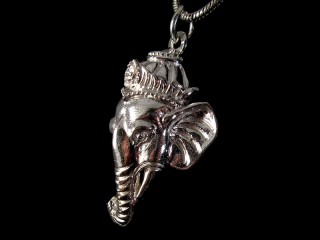 PA325 Pendentif Argent Massif Ganesh