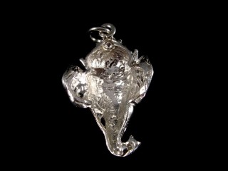 PA325 Pendentif Argent Massif Ganesh