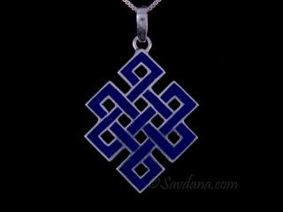 PA549 Pendentif Argent Massif Noeud sans Fin