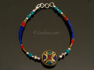 BrD292 Bracelet Tibétain 21 cm