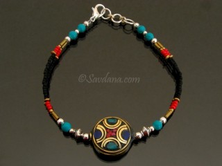 BrD294 Bracelet Tibétain 21 cm