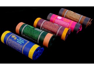 Ens29 Lot de 5 Boites d'Encens Tibétain avec Support