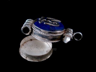 PA569 Pendentif Amulette Ghau Argent Massif Om