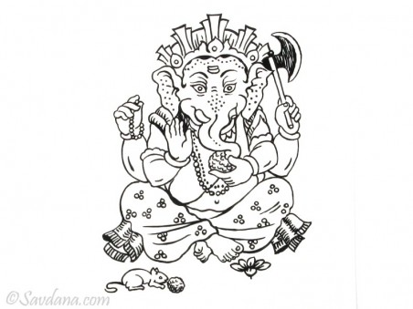 AF72 Affiche du Népal Ganesh