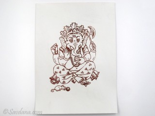 AF74 Affiche du Népal Ganesh