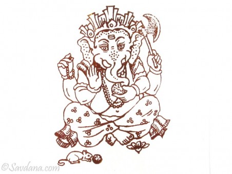 AF74 Affiche du Népal Ganesh