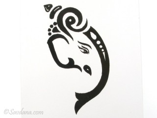 AF95 Affiche du Népal Ganesh