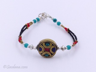 BrD294 Bracelet Tibétain 21 cm
