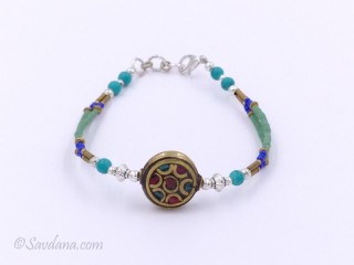 BrD296 Bracelet Tibétain 21 cm