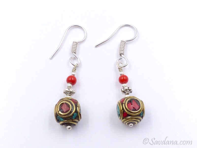 BdOD46 Boucles d’Oreille Tibétaines